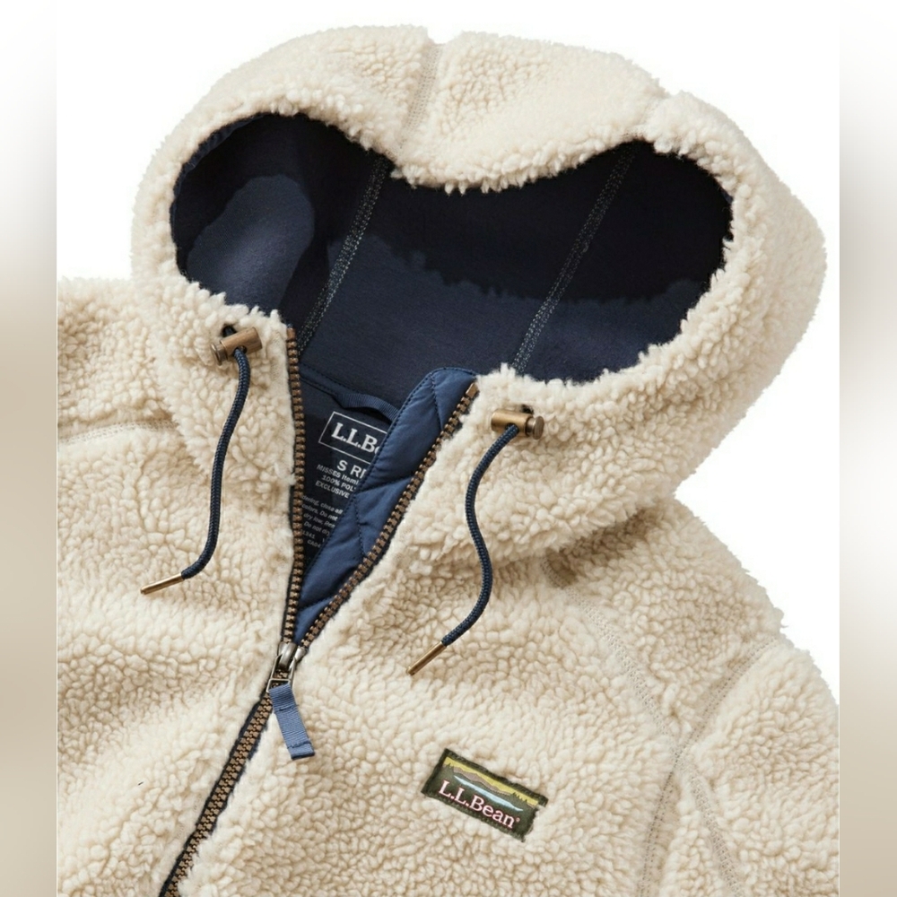 ⚘AvaiLable⚘inQuire⚘*NWT*L.L. Bean Mountain Pile Fleece Jacket Longline Boho XS L - Picture 7 of 10
